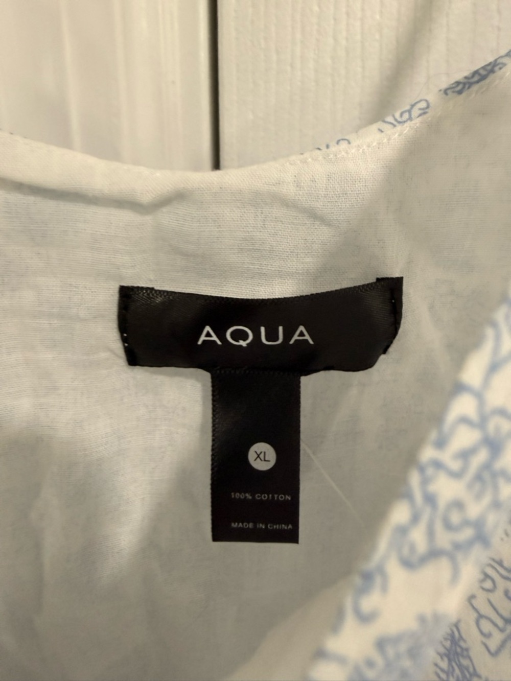 Aqua Summer Pale Blue Paisley Mini Slip Dress - Picture 6 of 7